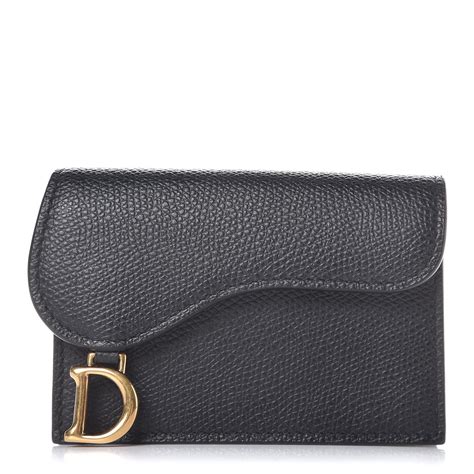 christian dior saddle card holder|dior saddle flap card holder.